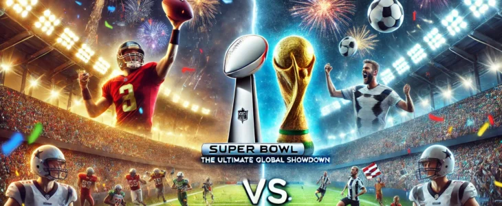 imagesdall e 2025 02 10 11.01.12 a dynamic split screen image showcasing the super bowl and the fifa world cup as competing global events. on the left side a packed american football