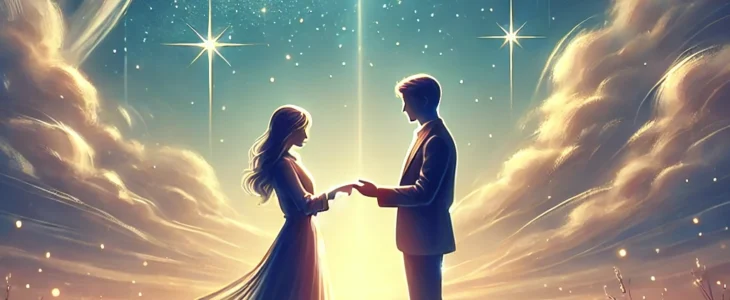 imagesdall e 2025 02 11 09.25.23 a romantic and heartwarming illustration of a couple holding hands under a starlit sky symbolizing love and commitment for promise day. the backgroun