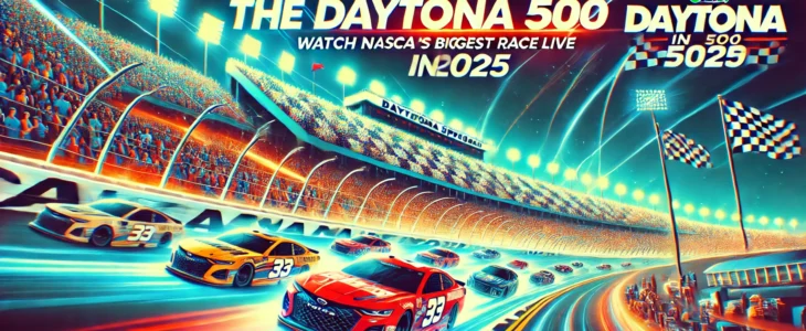 imagesdall e 2025 02 17 10.10.12 a dynamic and vibrant image showcasing the daytona 500 in 2025. the scene features fast nascar race cars speeding around the iconic daytona internatio