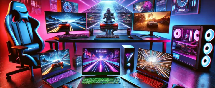 Imagesdall E 2025 03 06 08.57.23 A Digital Image Showcasing The Best Gaming Laptops Under 1000 In 2025. The Image Features A Futuristic Gaming Setup With Multiple Budget Friendly G