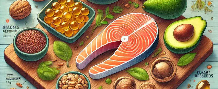 Imagesdall E 2025 03 12 09.33.25 A Visually Appealing Digital Illustration For The Ultimate Guide To Omega 3 Foods Health Benefits Best Sources And How To Eat More. The Image Fea