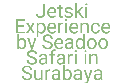 Imagesjetski Experience By Seadoo Safari In Surabaya